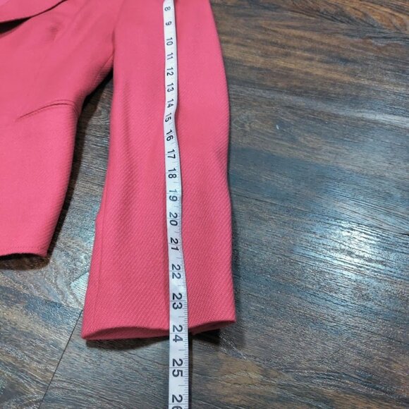 Giorgio Armani Cashmere Long Sleeve Peak Lapel Preppy Work Blazer Pink 36 - Picture 16 of 16